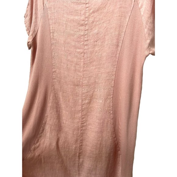 Made In Italy - Linen Tunic Sheath Dress Lightweight Size 10 - Picture 7 of 9